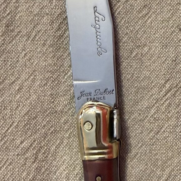 Jean Dubost laguiole steak knives Vintage Very Rare Brass - Picture 2 of 9